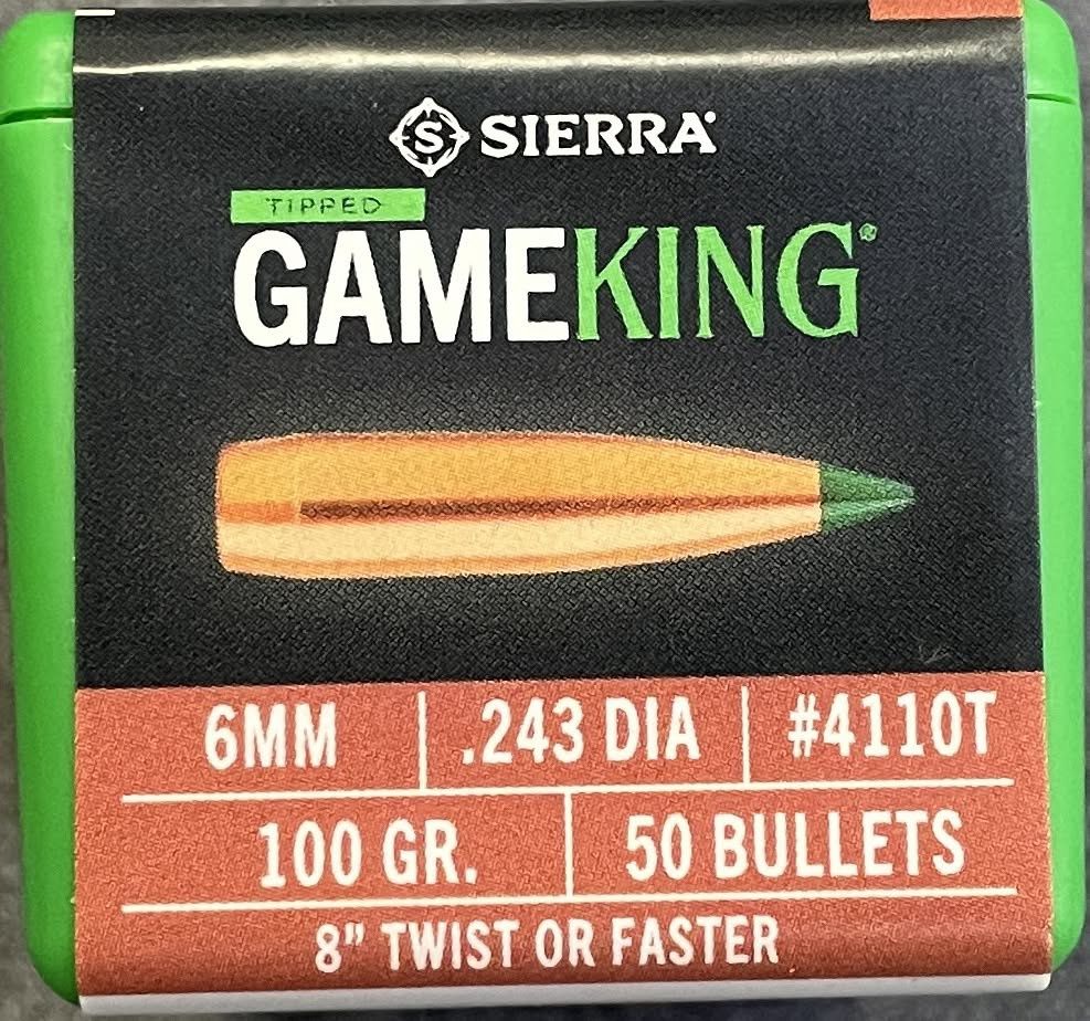 Sierra 6mm 100 Gr. GameKing 50 Ct.