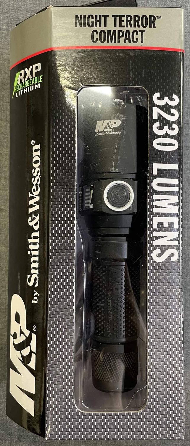 S&amp;W Night Terror Compact 3230 Lumen Rechargable Flashlight