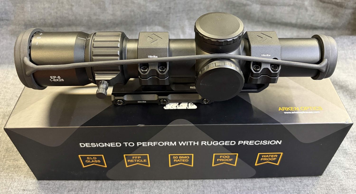 Arken Optics EP-8 1-8 x 28 Scope. Used, like new.