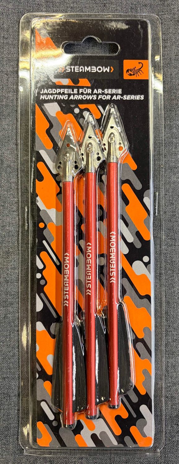 Steambow AR Series aluminum hunting arrows 3 Ct.