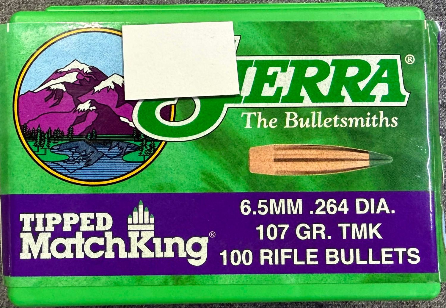 Sierra 6.5mm .264" 107gr TMK 100 Ct.