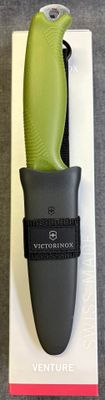 Vicorinox Swiss Army Venture Knife with Sheath and carry loop Olive