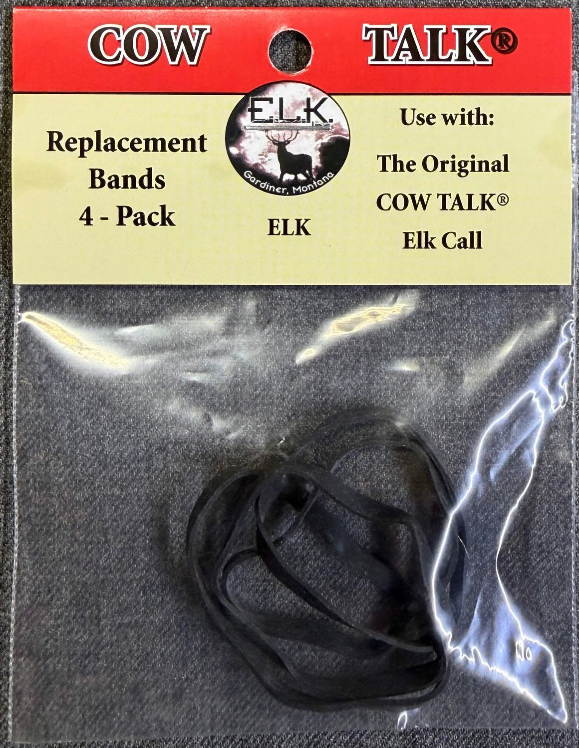 E.L.K. Cow Talk Elk Call Replacement Bands 4 Pack