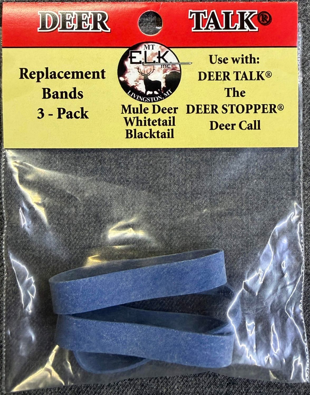 E.L.K. Deer Talk Deer Stopper Call Replacement Bands 3 Pack