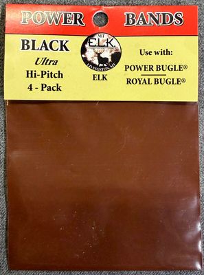 E.L.K. Power Bands Black Ultra Hi-Pitch Replacement Bands 4 Pack