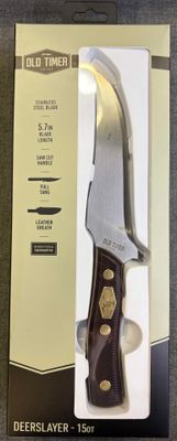 Old Timer Deerslayer Fixed Blade with Leather Sheath