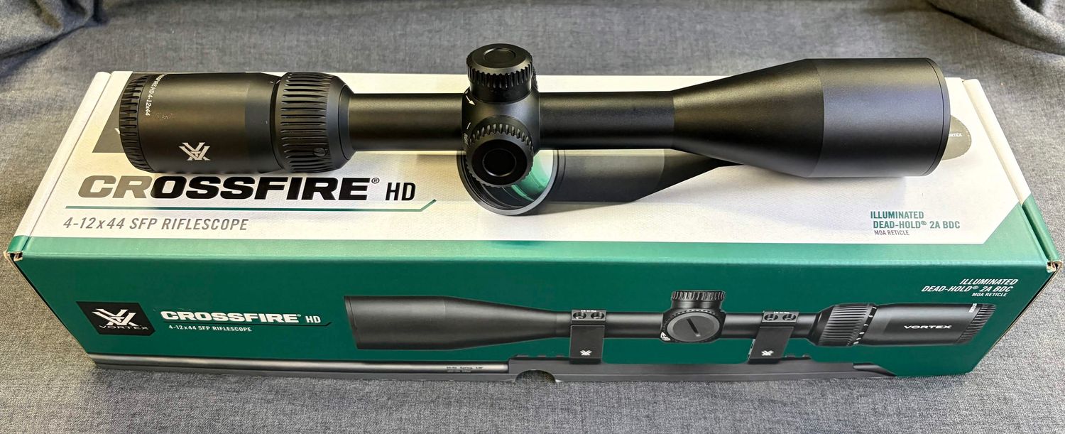 Vortex Crossfire HD 4-12x44 Illuminated Dead-Hold 2A BDC