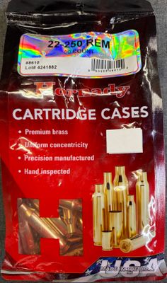Hornady 22-250 Brass 50 Ct