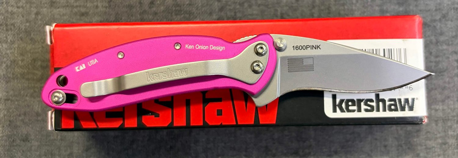 Kershaw Chive Pink Folding Knife 1.9" Blade