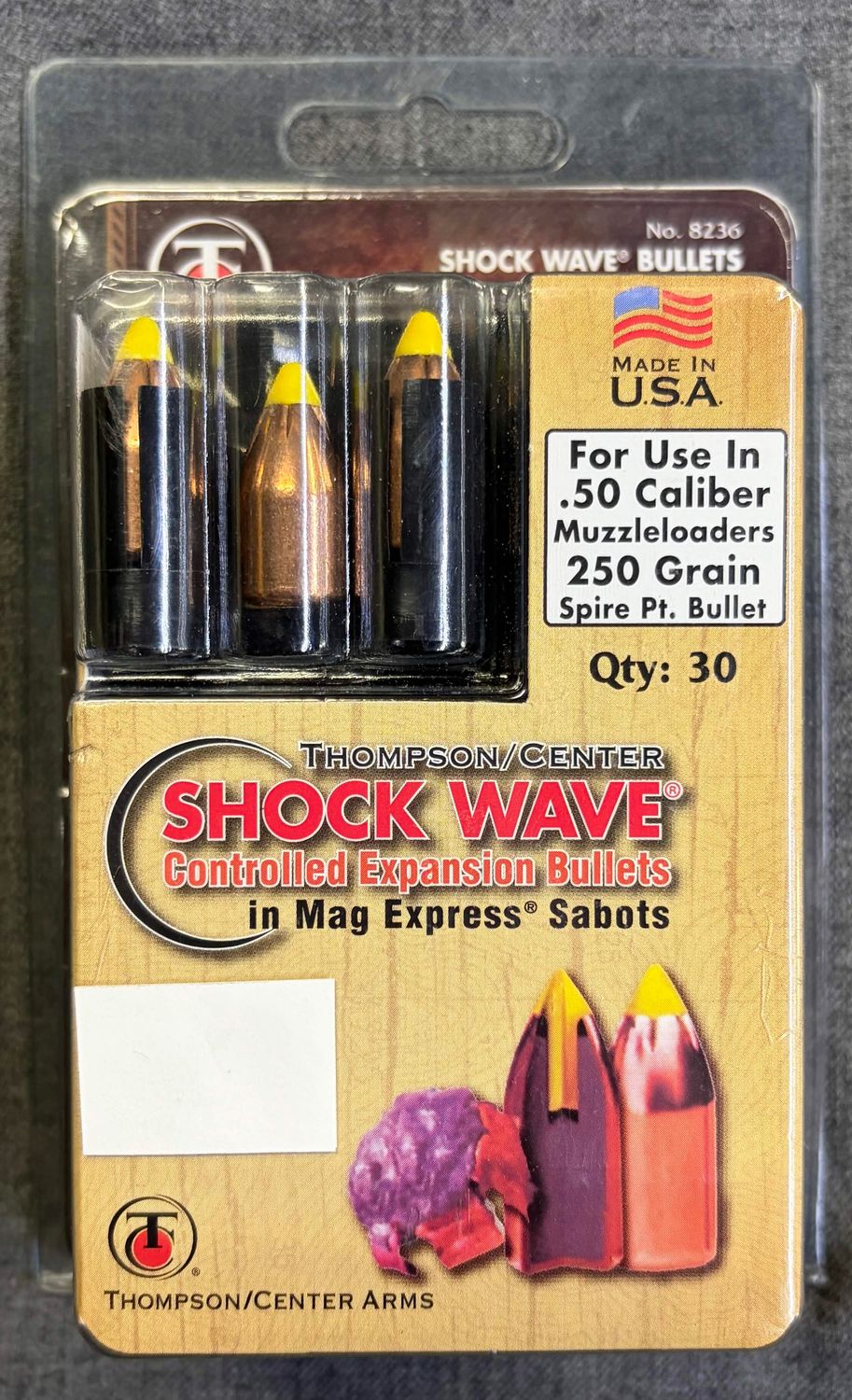 T/C Shockwave 250gr ML Bullets