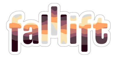 “falllift” logo sticker - cryocut
