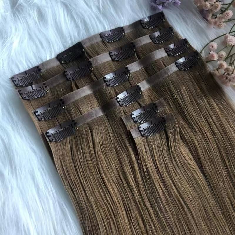 Clip-in 100% Remy Human Hair Extension - 20