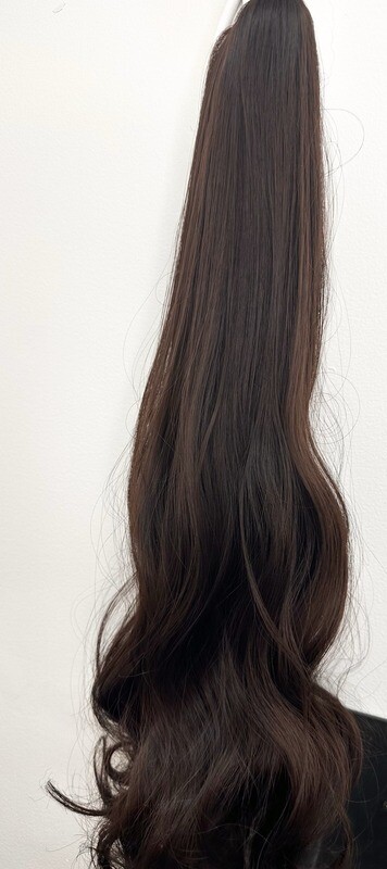 SYNTHETIC CLAW CLIP PONY DARK VIOLET MAHOGANY