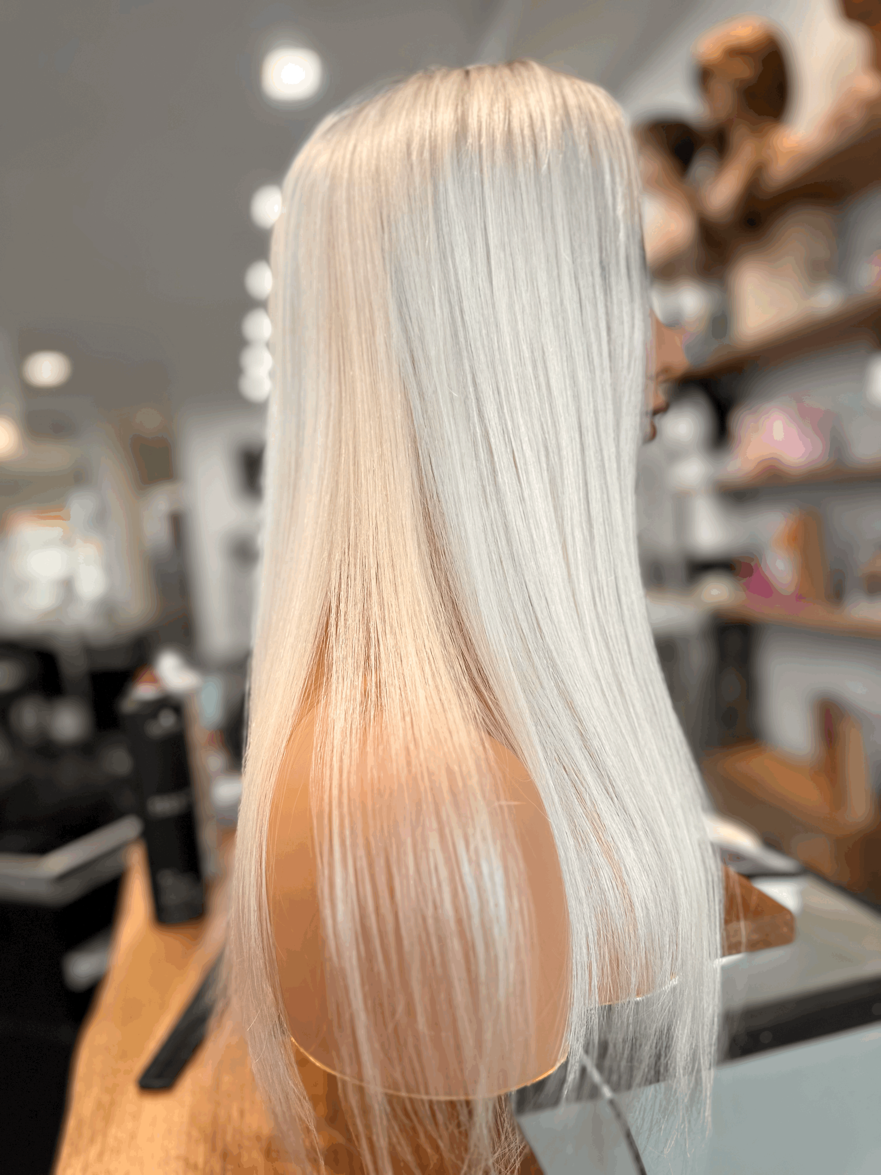 Platinum Blonde Ombre - Max Vol / Human Hair Topper