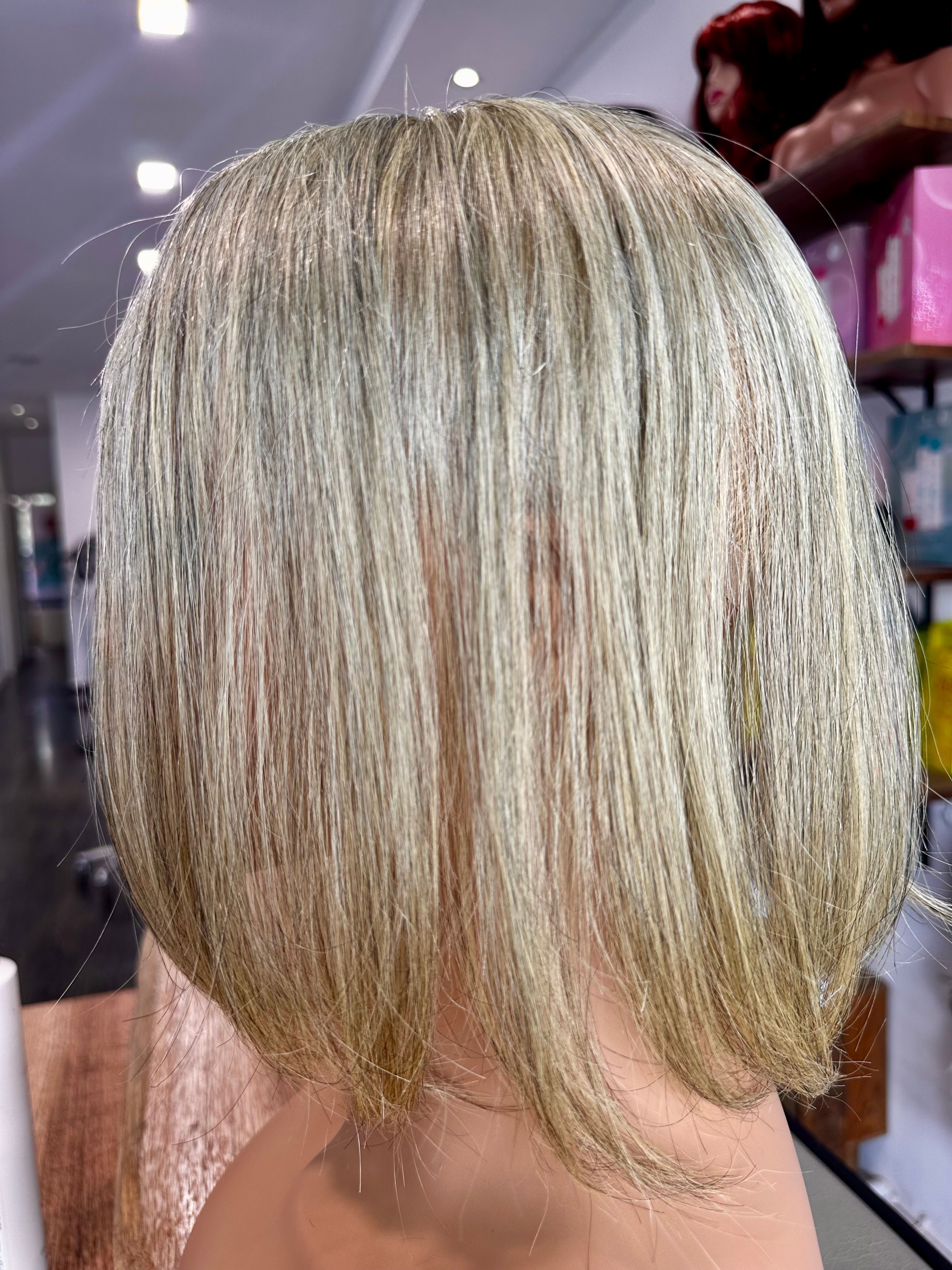 Warm Summer Grey - Light Human Hair Topper