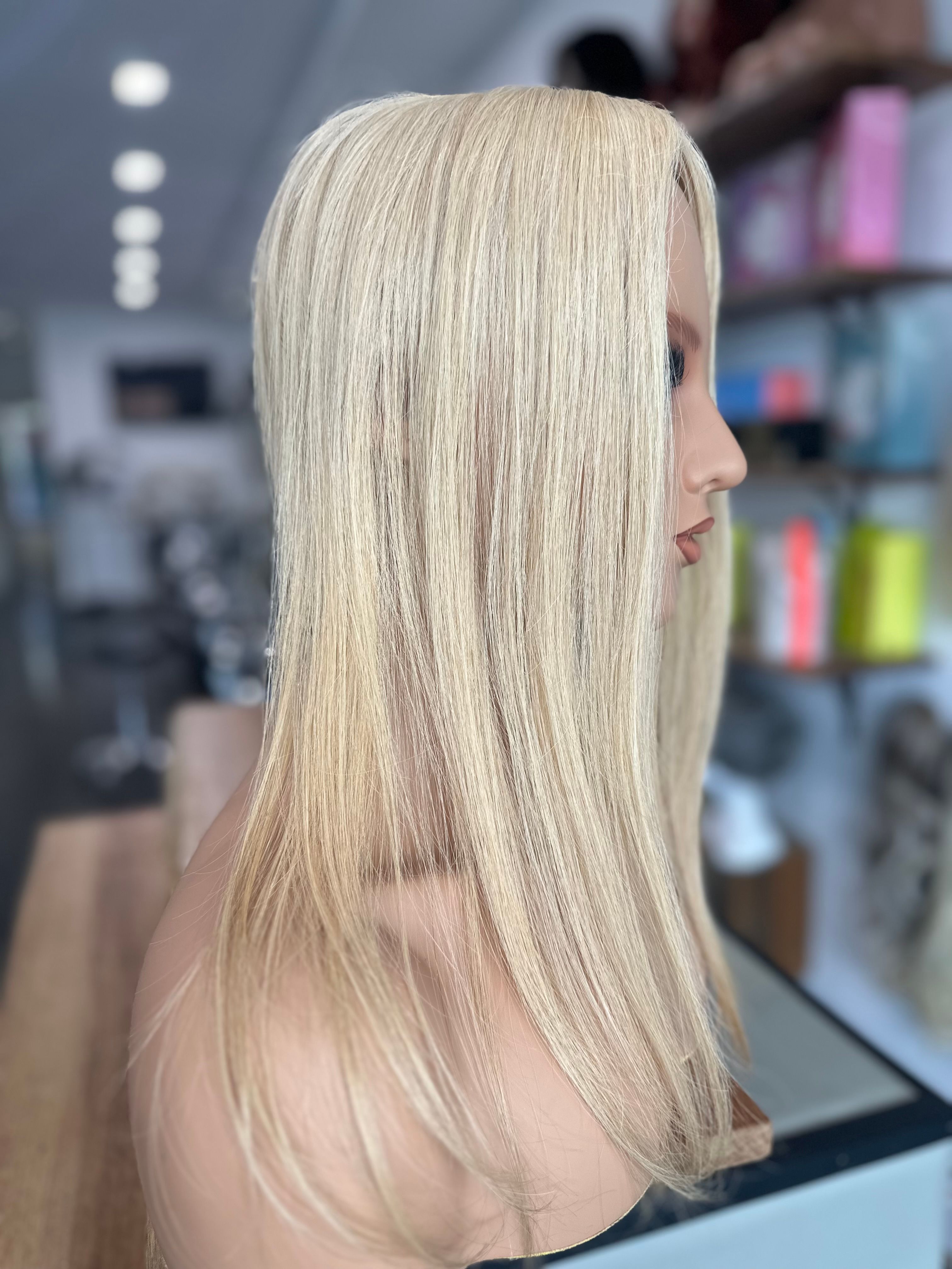 Golden Blonde - SILK Human Hairtopper