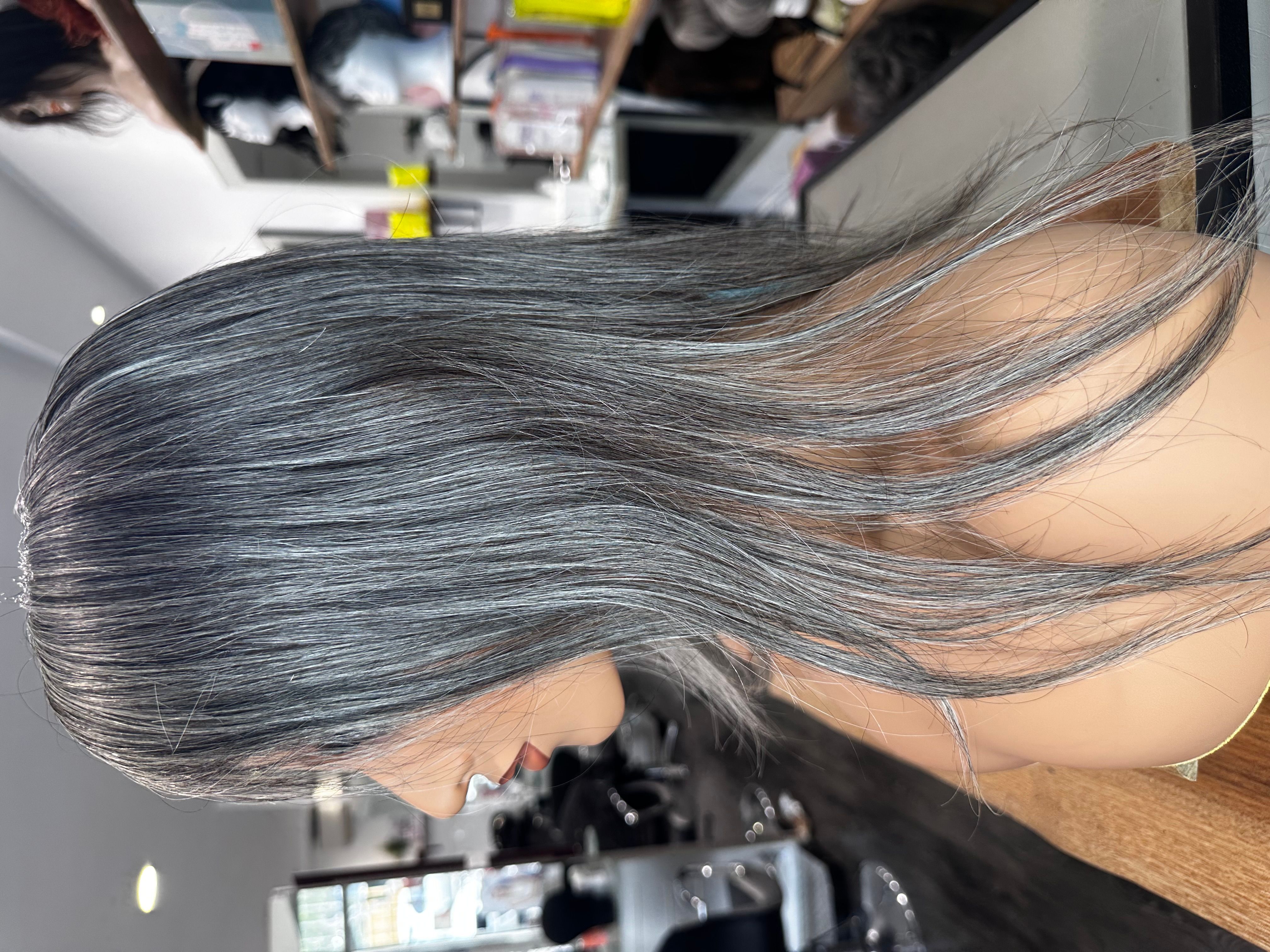 Salt N Pepper Grey - Light Human Hair Topper