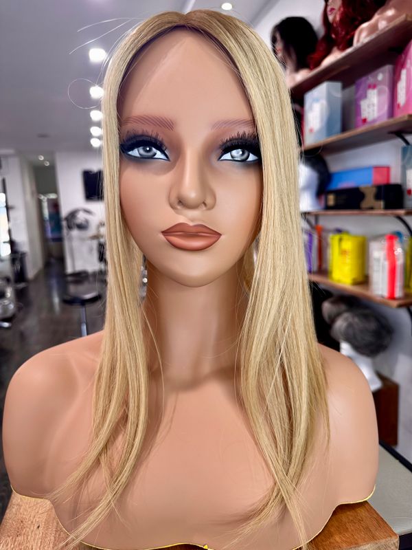 Annette - Light Human Hair Topper