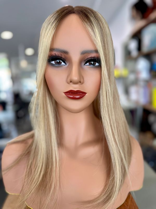 Simone Bronde Ombre - Max Vol Human Hair Topper