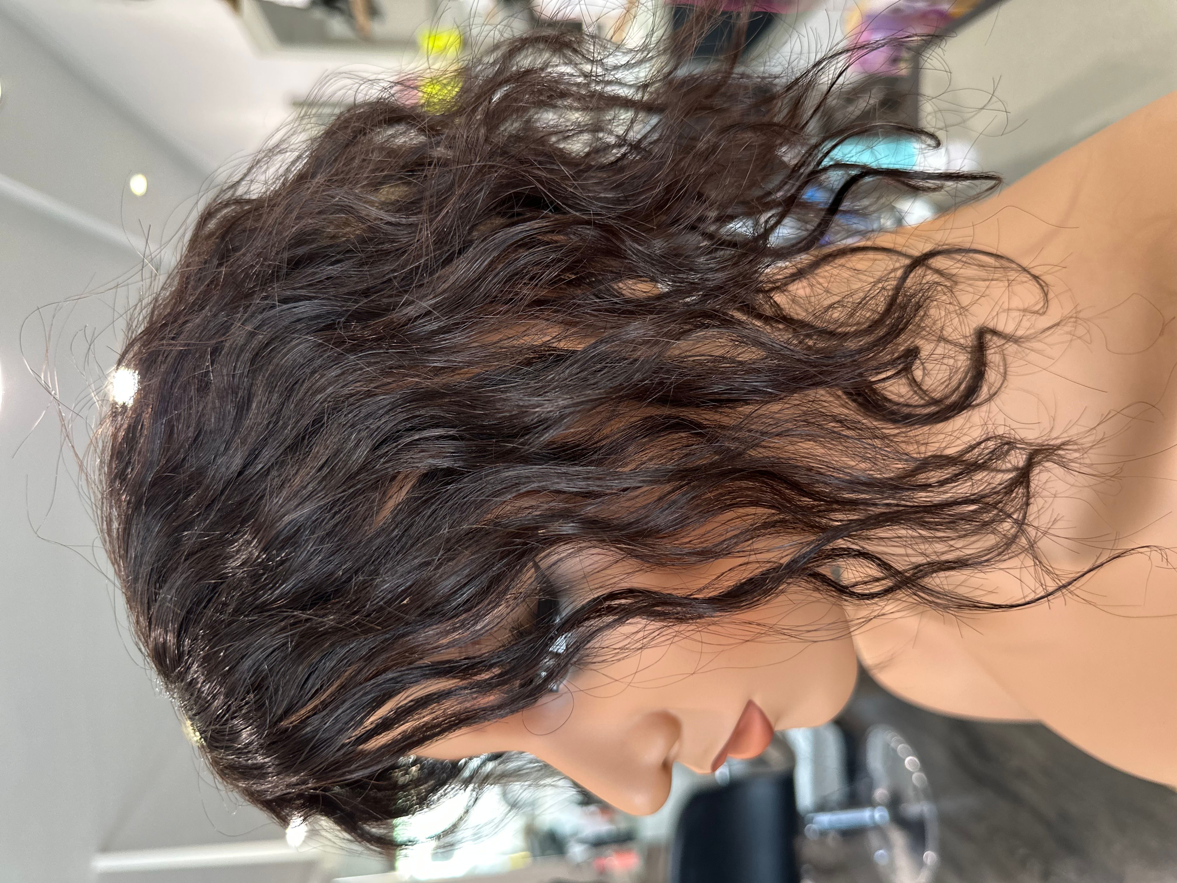 Curly Warm Brown - Light Vol Curly Human Hair topper