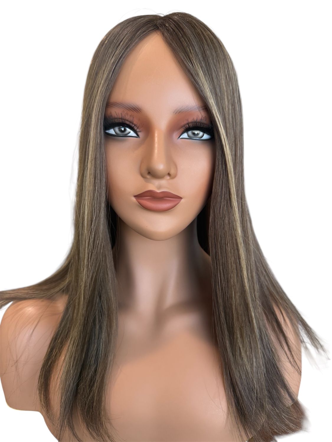 European Human Hair Silk Hair topper / 8x8 cap