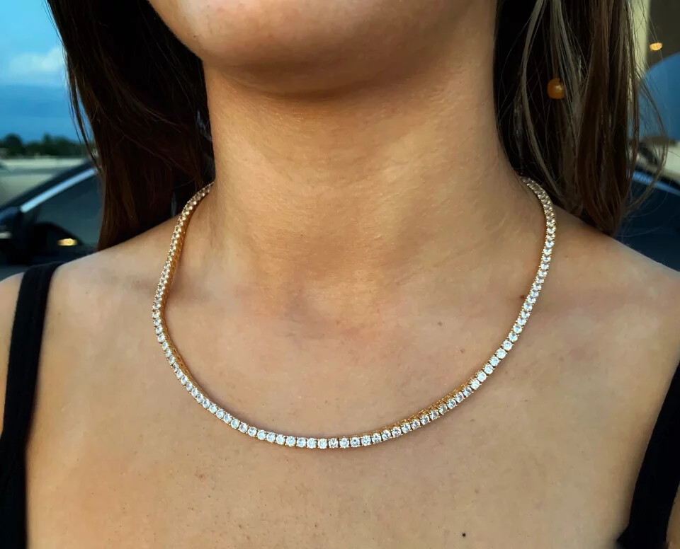 4mm Vvs1 Moissanite Tennis Chain