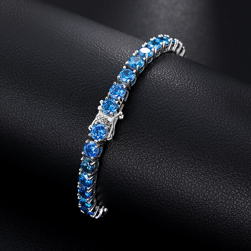 Rare Vvs1 Color Moissanite Tennis Chain