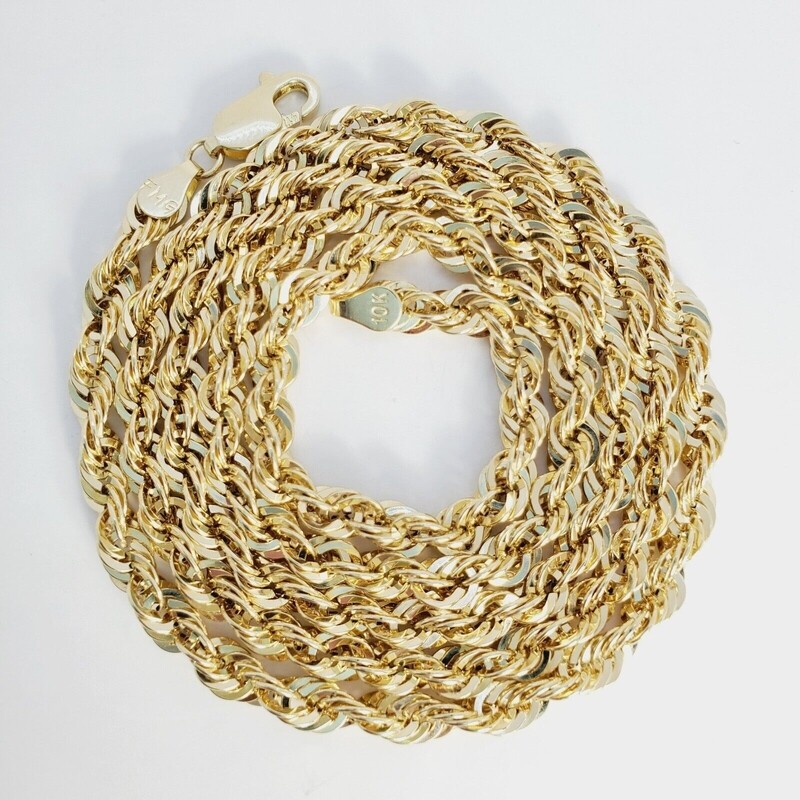 Diamond Cut Rope Chain (4mm)