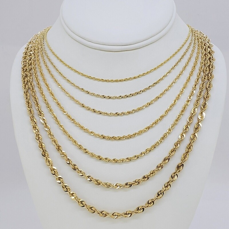 Diamond Cut Rope Chain (2.5mm)