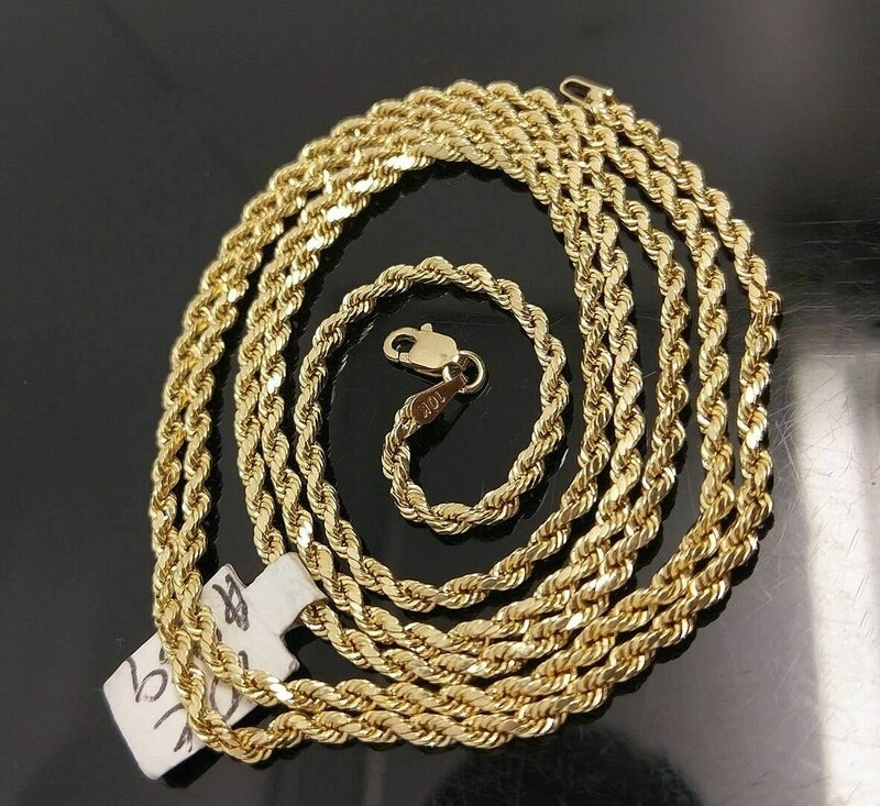 Diamond Cut Rope Chain (5mm)