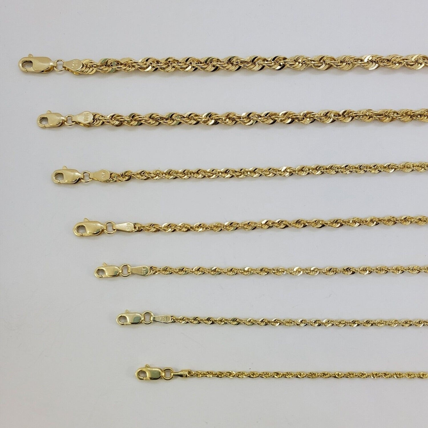 Diamond Cut Rope Chain (2mm)