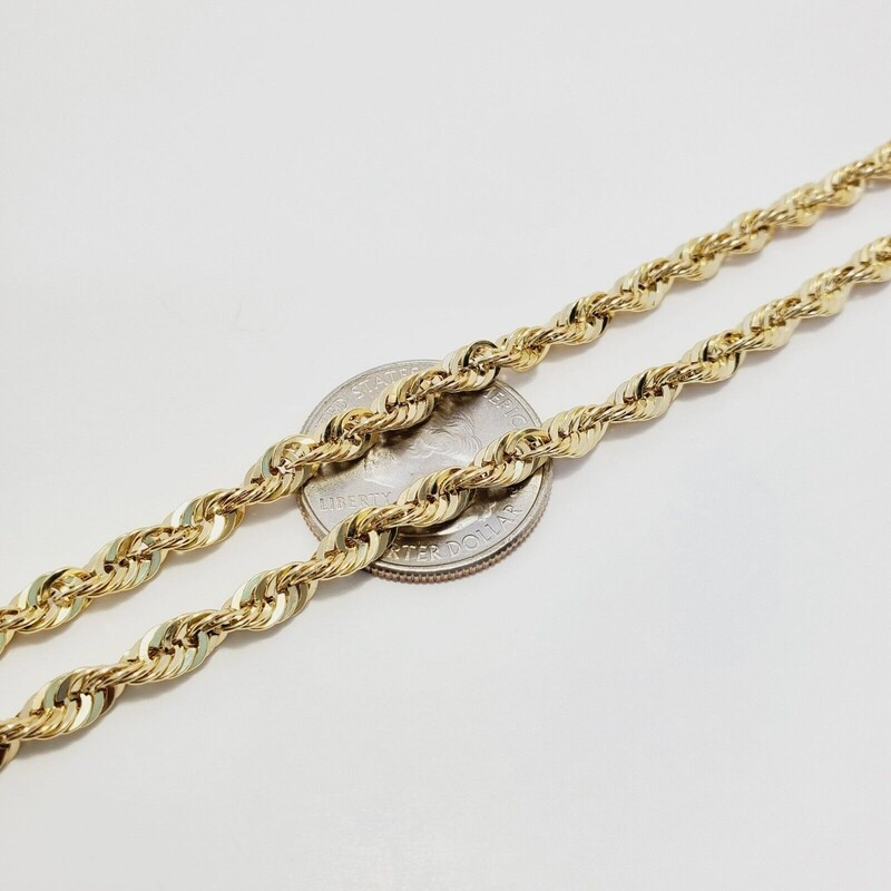 Diamond Cut Rope Chain (3mm)