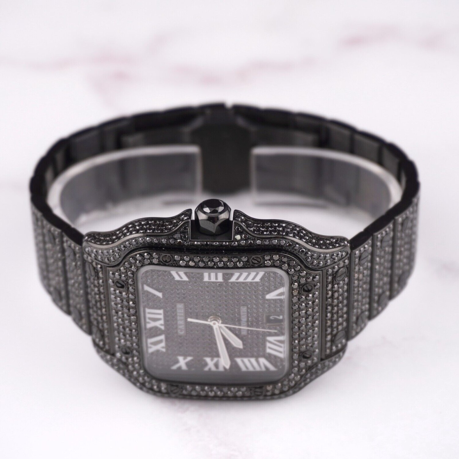 Santos De Cartier Bustdown (Blk)