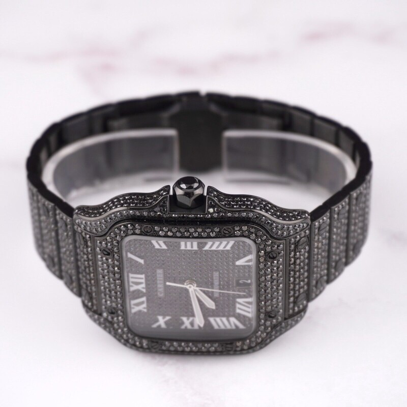 Santos De Cartier Bustdown (Blk)