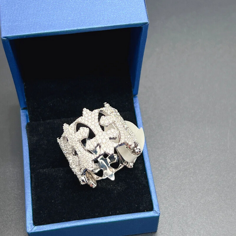 Vvs1 Moissanite Zeus Chrome Hearts Ring