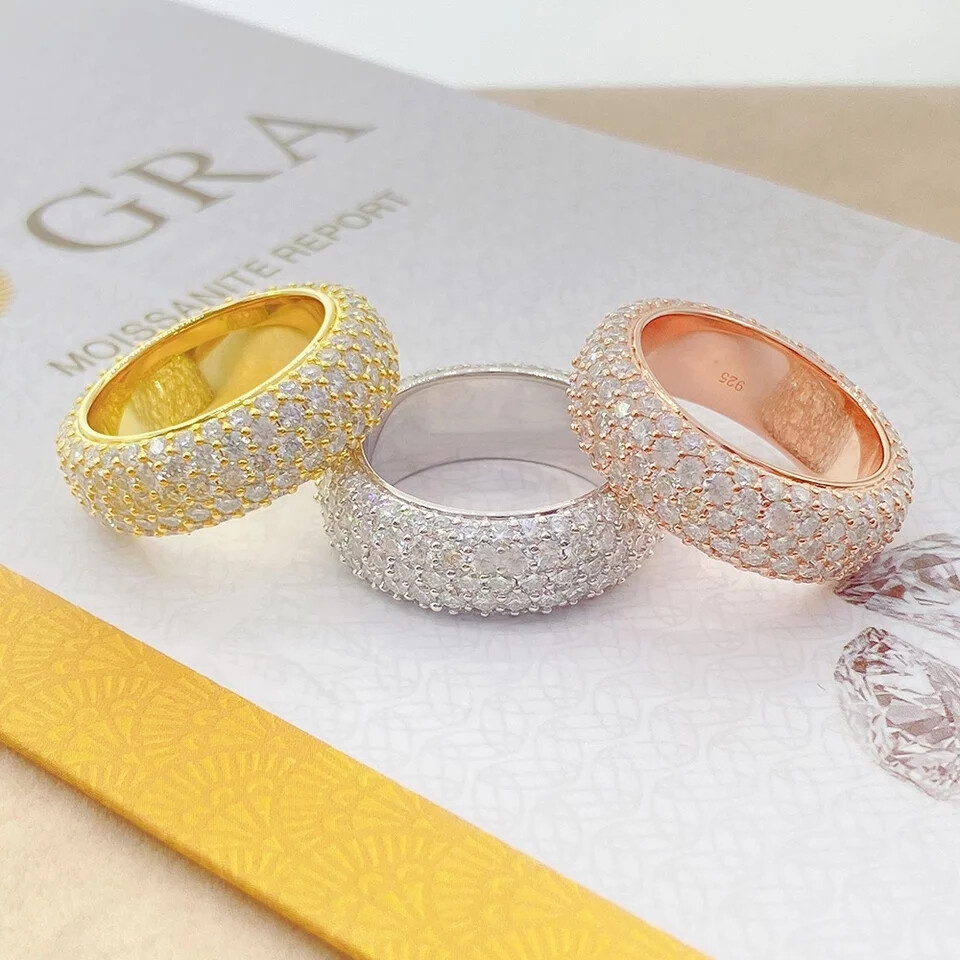 Vvs1 Moissanite Eternity Band Ring