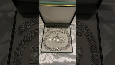 Custom Baguette Cut Iced Out 3D Letter/Number Vvs1 Moissanite Pendant