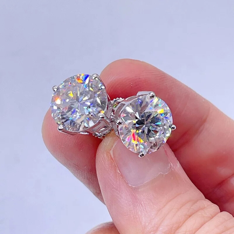 Vvs1 Moissanite Stud Earrings