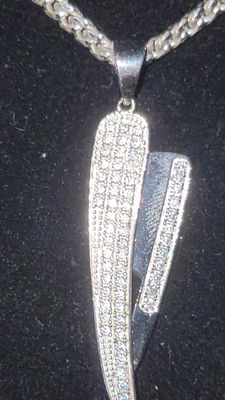 AJ&amp;CO Barber Blade Pendant