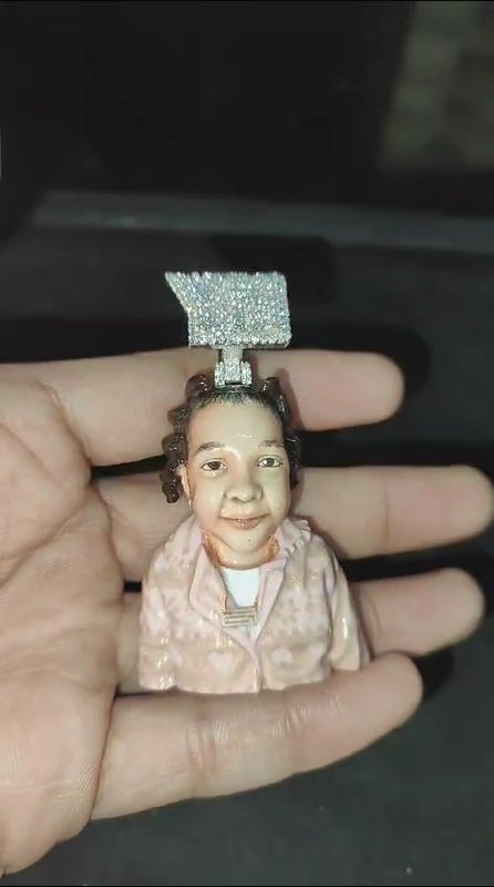 Custom Realistic 3D Enamel Pendant