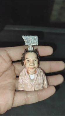 Custom Realistic 3D Enamel Pendant