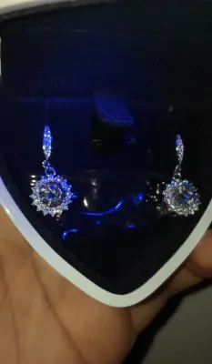 Vvs1 Moissanite Snow❄️ Earrings