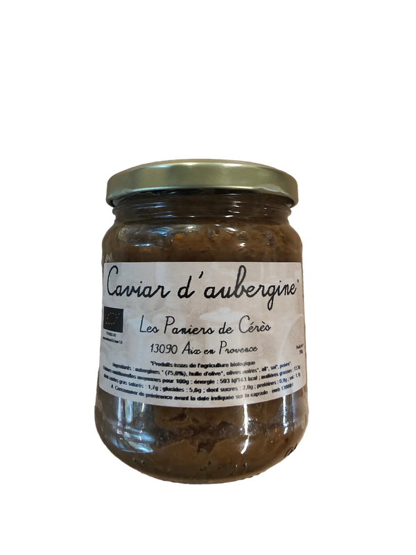Caviar d'aubergines 210g. -15% pour un carton de 6 !
