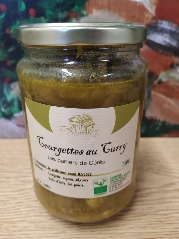 Courgettes au curry 750g