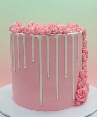 Bubblegum Cascade Cake