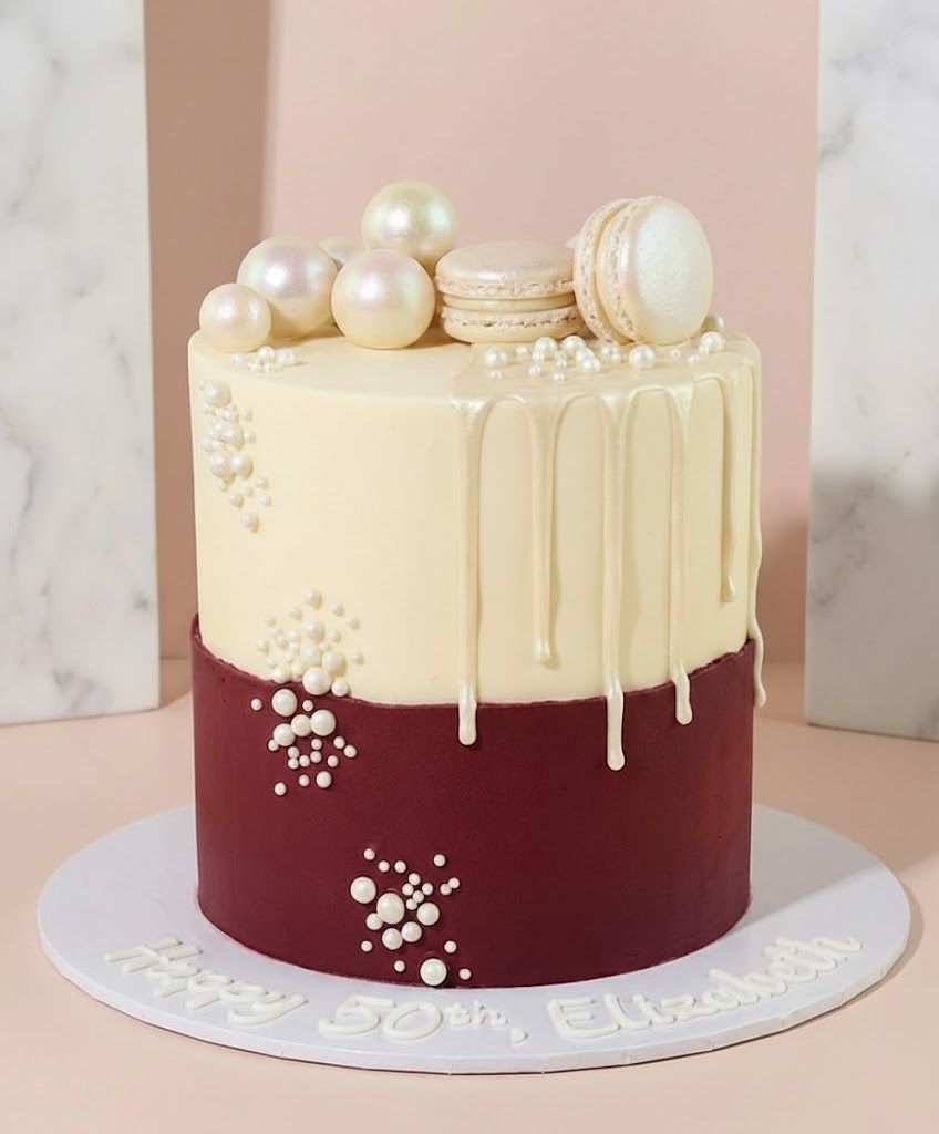 Duotone Drip Cake