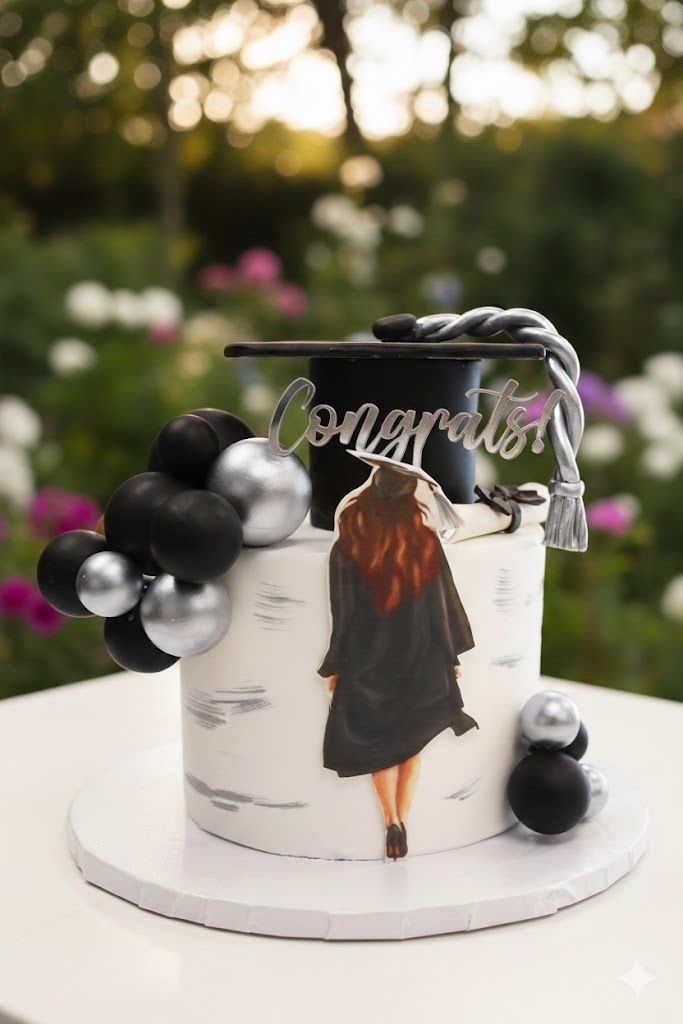 Modern Scholar Graduation Cake - Female
