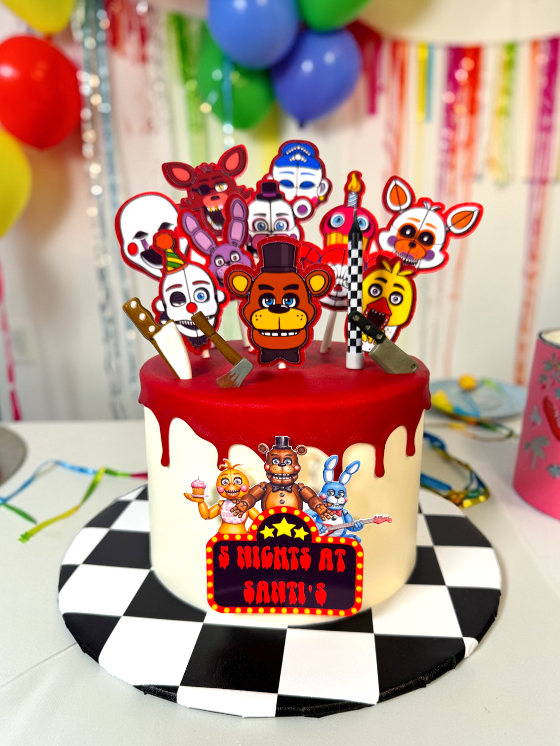 Five Nights at Freddy's 5NAF Cake Five Nights at Freddy's 5NAF Cake