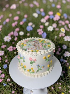 Cottage Garden Cake