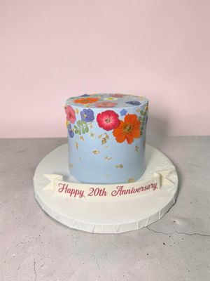 Pressed Floral Cake